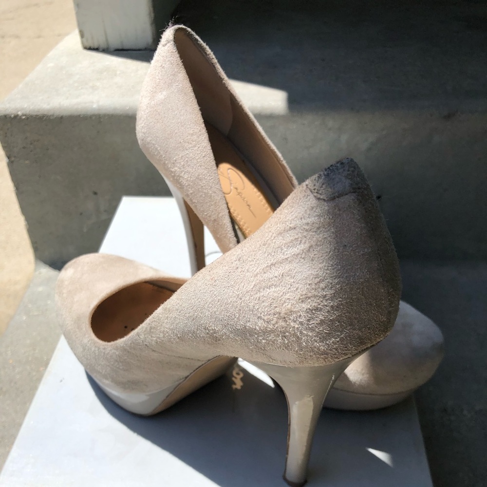 Jessica Simpson suede heels